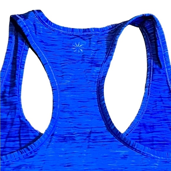 Athleta RacerBack Tank Top Womens Size XS Blue Yoga Workout - Picture 2 of 5